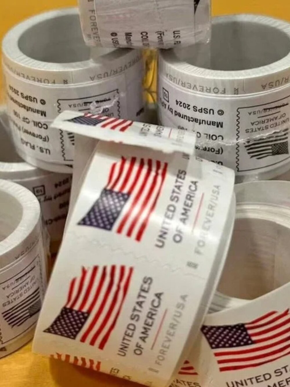 1000 pieces American flag 2025 Forever Stamp USA Collectible & Usable